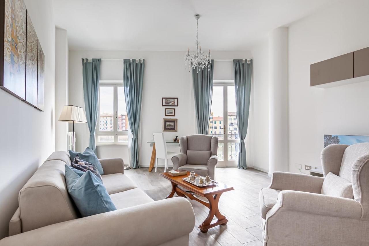 Lungarno Elegant Apartment With Panoramic Balcony Pisa Ngoại thất bức ảnh